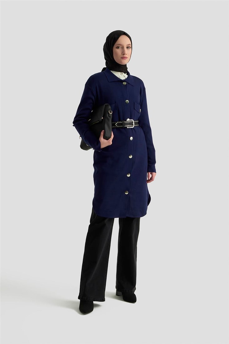 Armine Hırka 24KD4210 Lacivert 