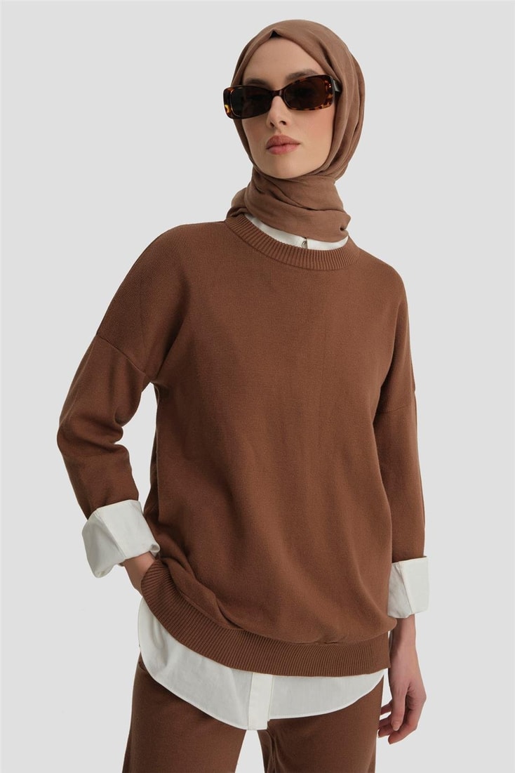 Armine Triko Takım 24KD4215 Acı Kahve