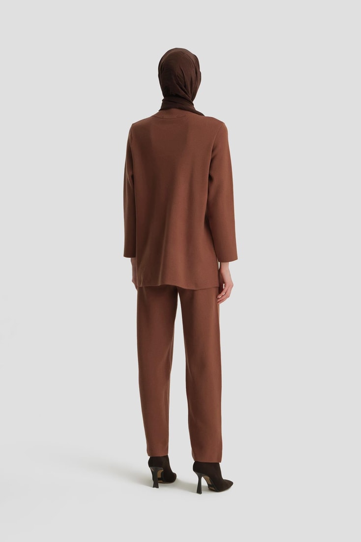 Armine Pantolonlu Triko Takım 24KD4219 Acı Kahve 
