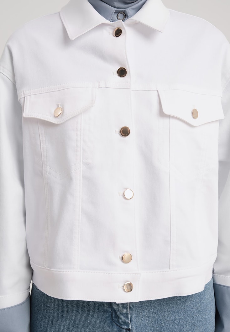 Armine Ceket 24K5405 Beyaz