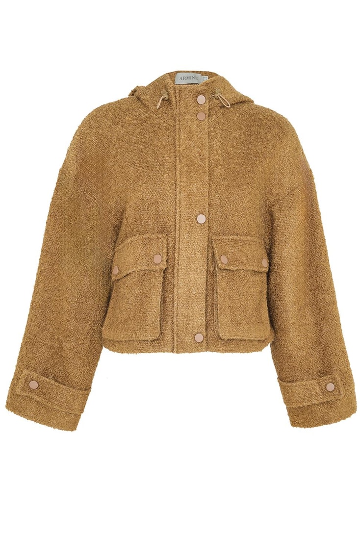 Armine Tüvit Kumaşlı Mont 25K5702 Camel