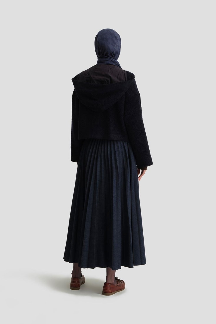 Armine Tüvit Kumaşlı Mont 25K5702 Lacivert