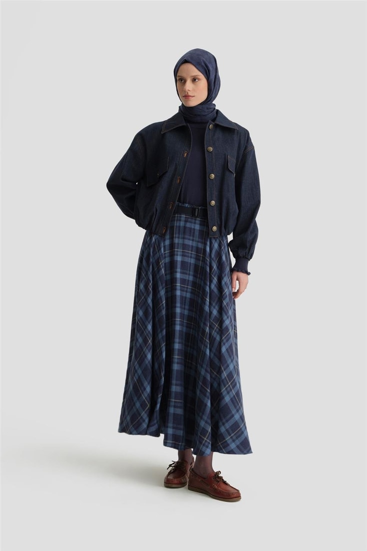 Armine Bomber Ceket 24K5704 Lacivert