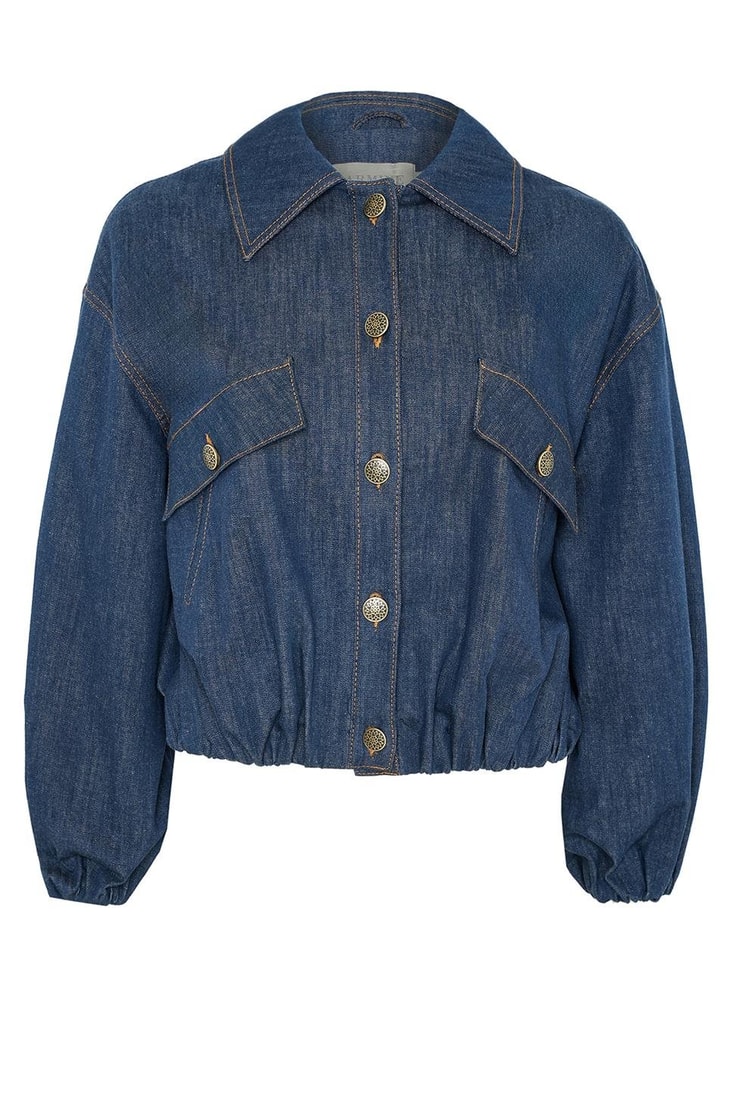 Armine Bomber Ceket 24K5704 Lacivert