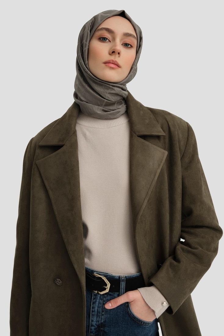 Armine Süet Blazer Ceket 25K5710 Haki