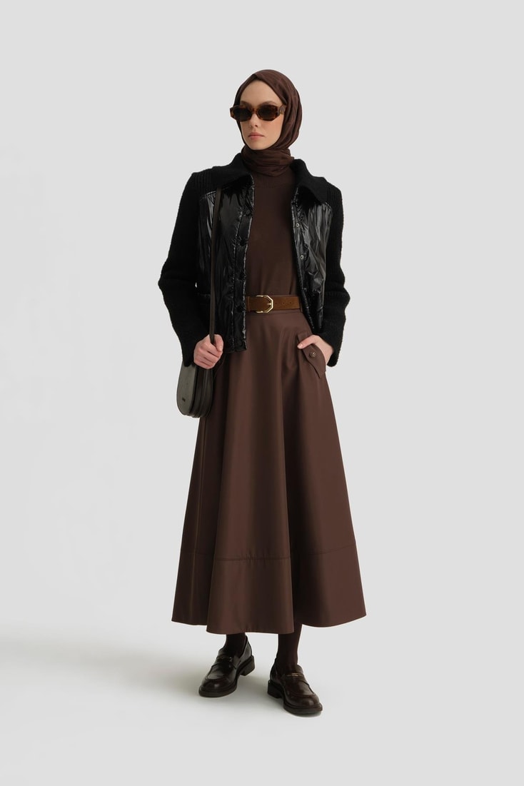 Armine Triko Garnili Mont 24K5711 Siyah