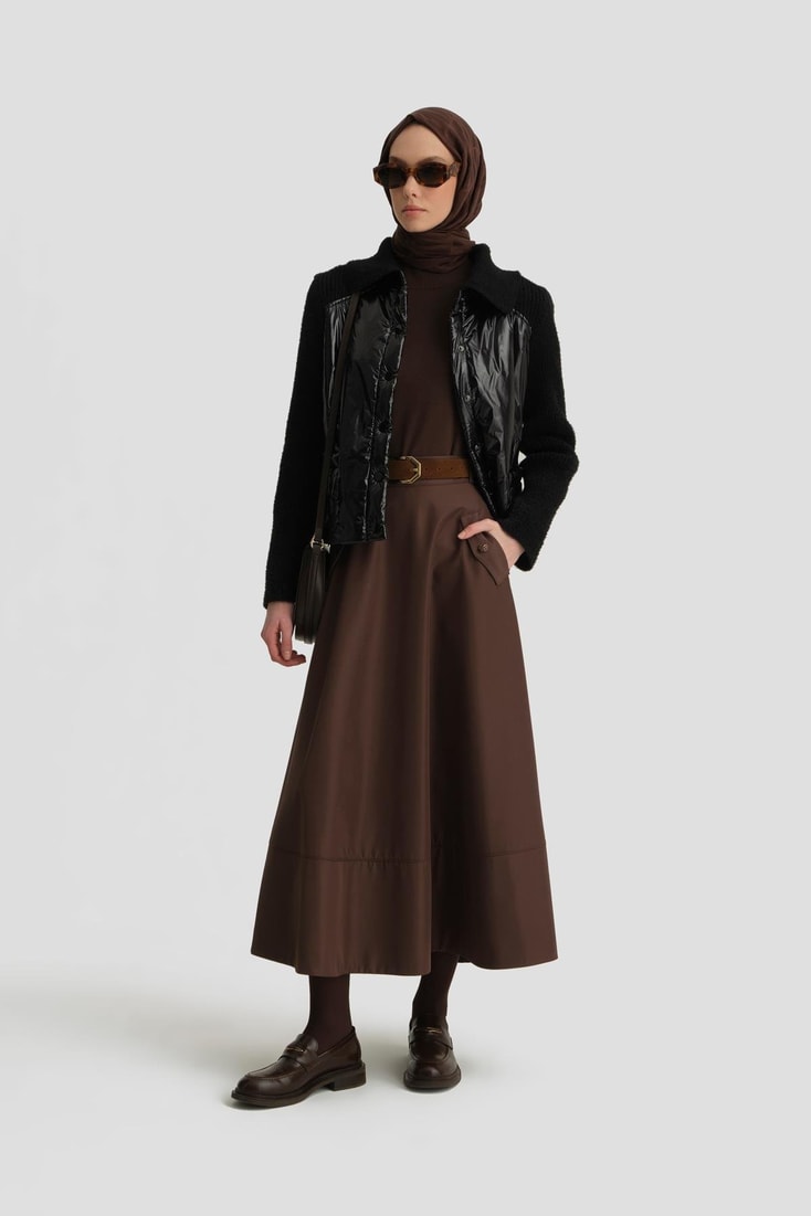 Armine Triko Garnili Mont 24K5711 Siyah