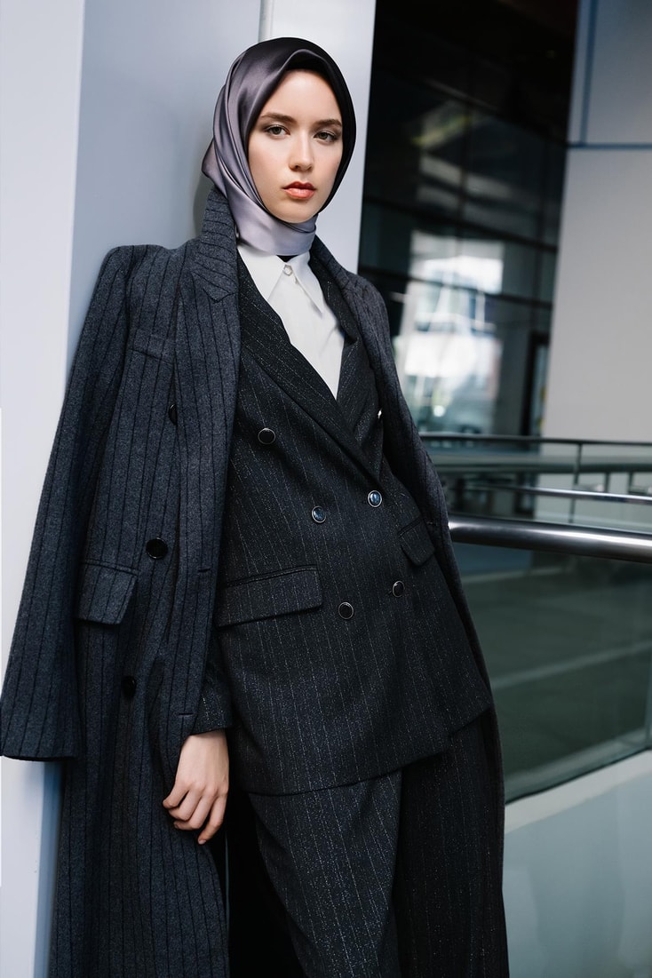 Armine Simli Ceket 24K5721 Siyah