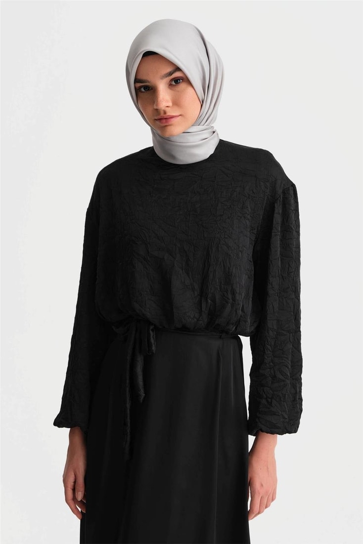 Armine Balon Bluzlu Takım 24K6919 Siyah