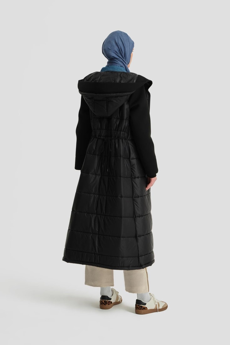 Armine Şişme Kapitone Kaban 24K7605 Siyah