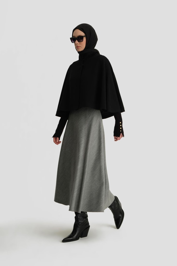 Armine Pelerin 25KH7701 Siyah