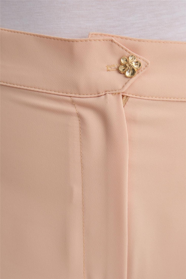 Armine Paçası Düğmeli Flare Pantolon 24Y2611 Camel 
