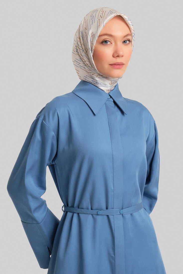 Armine Asimetrik Tencel Tunik 24Y4015 İndigo