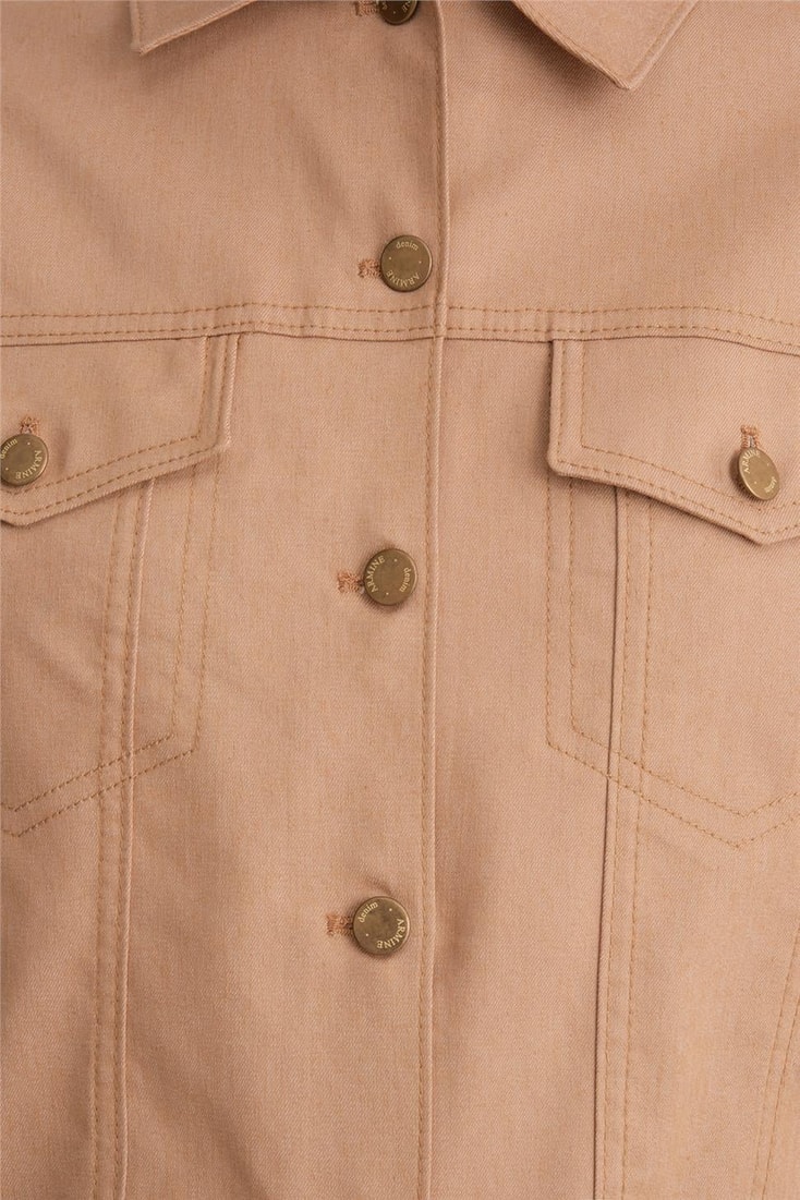 Armine Kısa Denim Ceket 24Y5405 Camel 