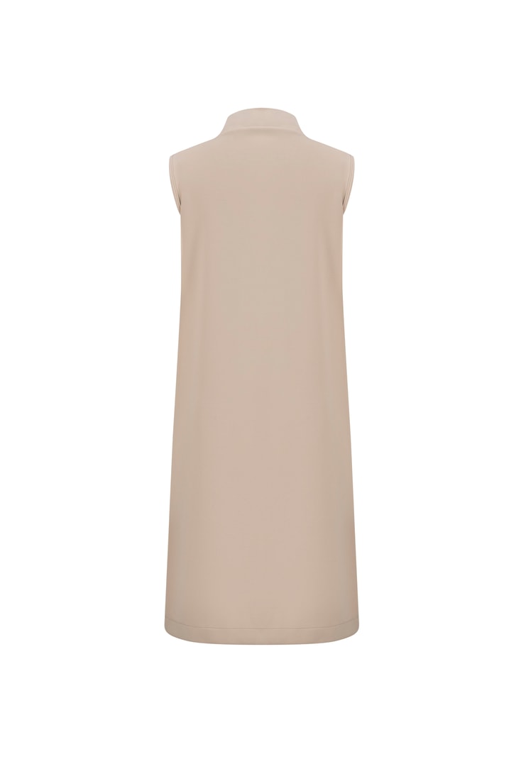 Armine Kapitone Dikişli Yelek 25YT564 Bej