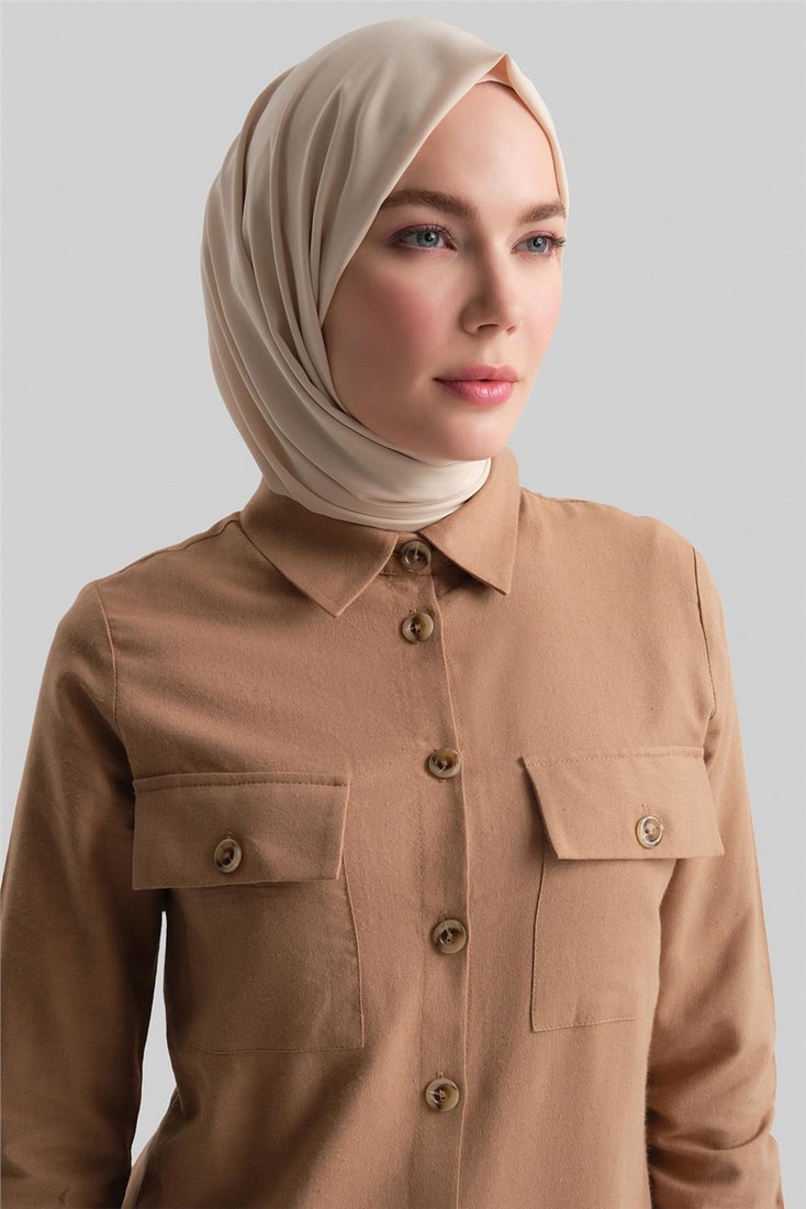Armine Tunik Elbise 24Yd6404 Camel 