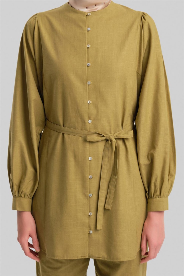 Armine Brit Düğmeli Takım 24Y6826 Zeytin