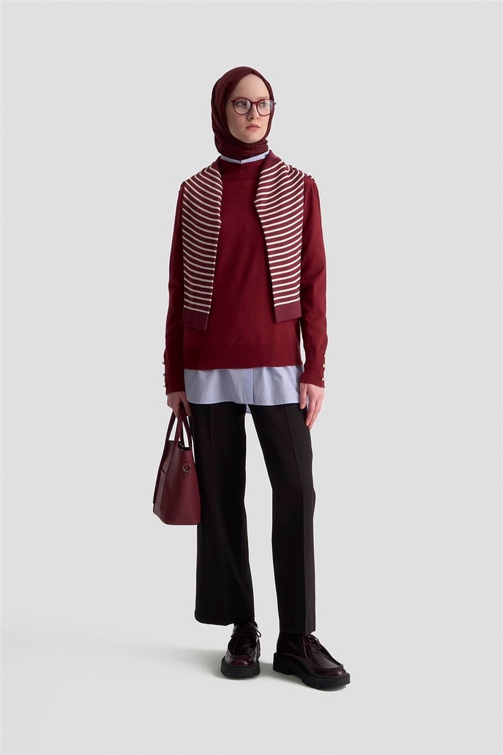 Armine Yüksek Bel Pantolon 25KM1024 Siyah