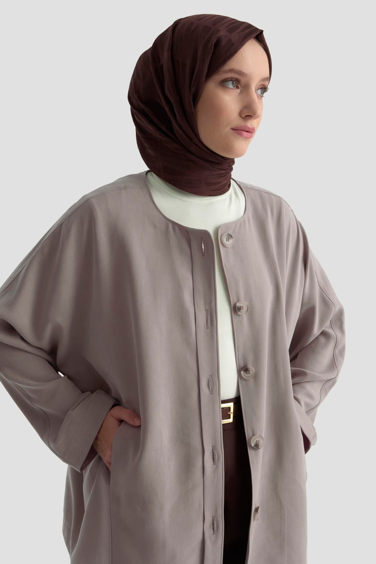 Armine Yarasa Kol Ceket 25KD1107 Vizon