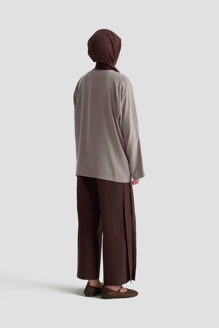 Armine Yarasa Kol Ceket 25KD1107 Vizon