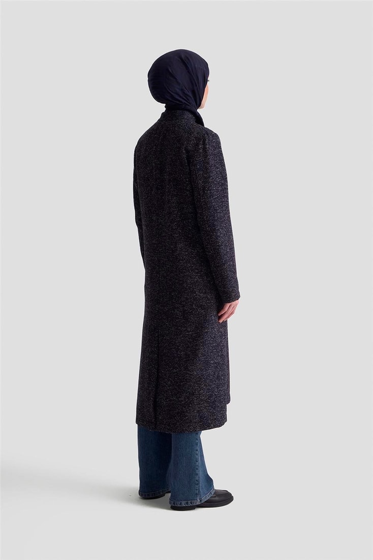 Armine Melanjlı Örme Kap 25KD1123 Lacivert