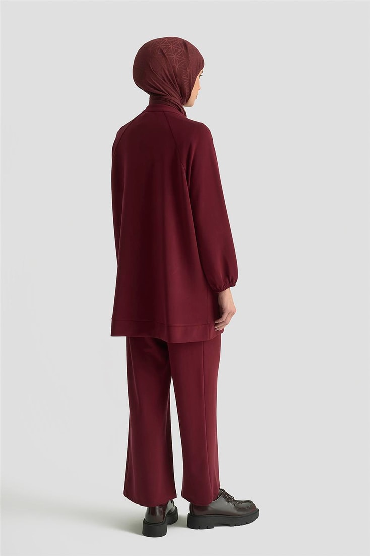 Armine Biyeli Örme Takım 25KD1176 Bordo 