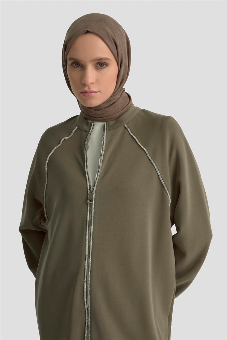 Armine Biyeli Örme Takım 25KD1176 Haki 