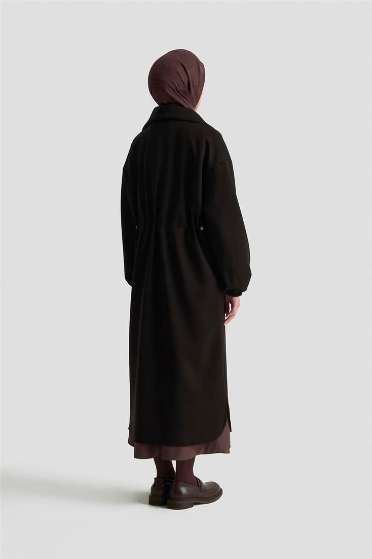 Armine Yüksek Yaka Örme Giyçık 25KD1503 Siyah