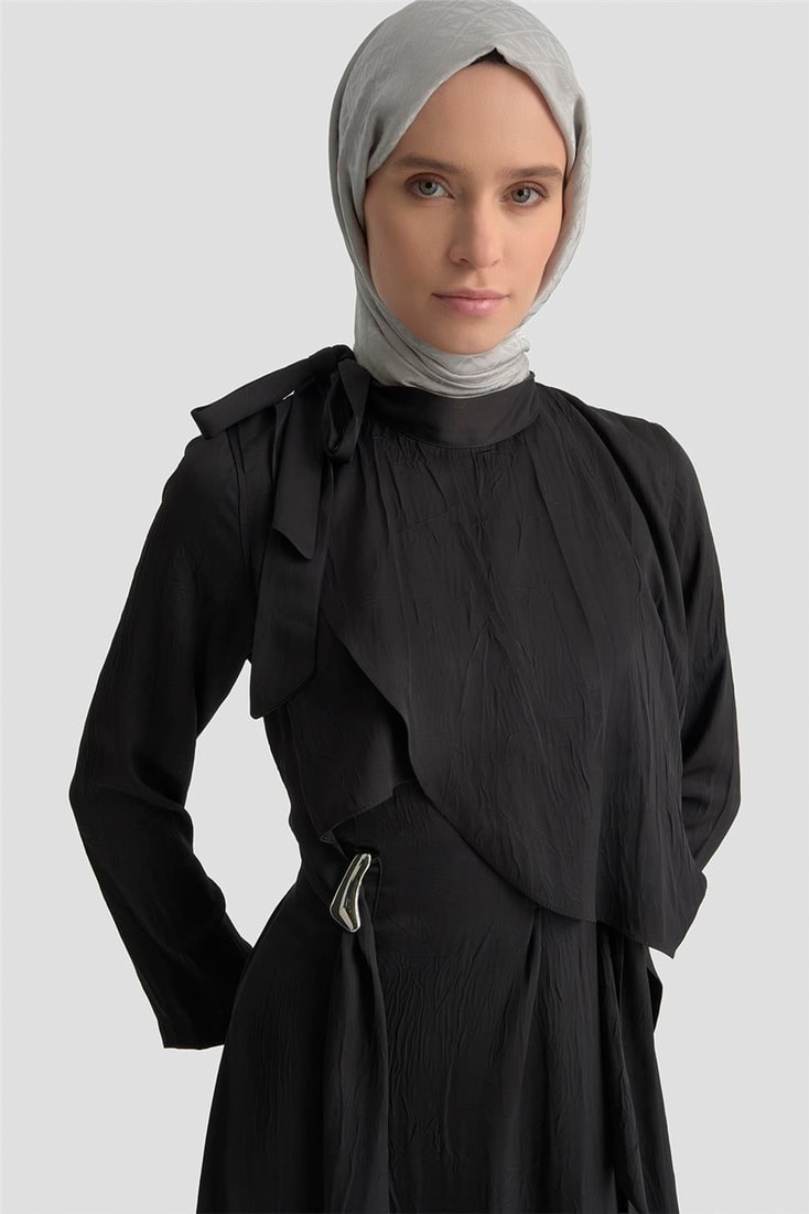 Armine Elbise 25KD1912 Siyah
