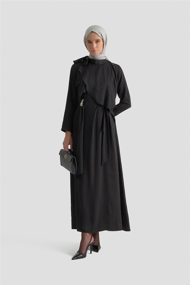 Armine Elbise 25KD1912 Siyah