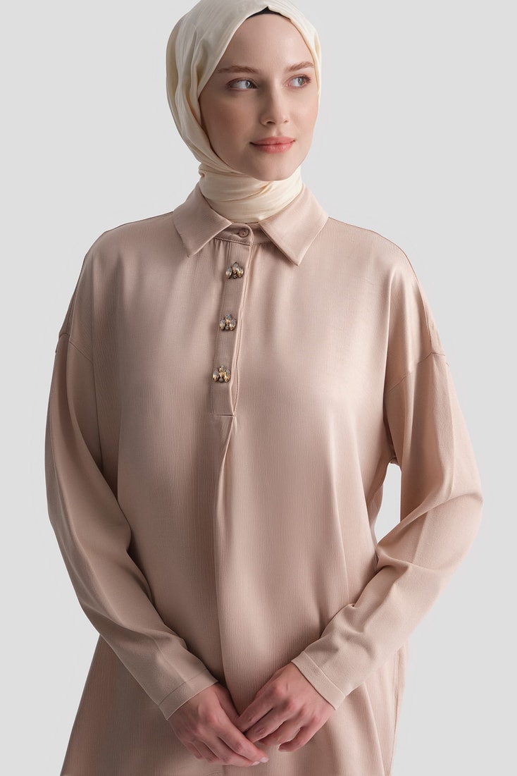 Kupra Mixli Triko Tunik 25K2006 Bej