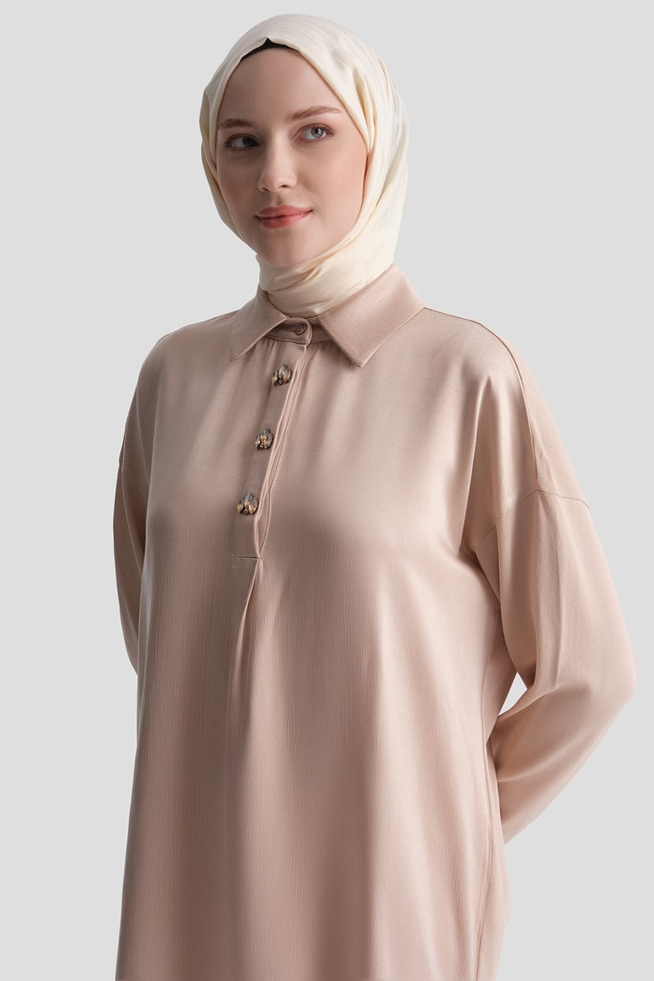 Kupra Mixli Triko Tunik 25K2006 Bej