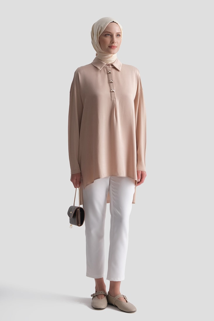 Kupra Mixli Triko Tunik 25K2006 Bej