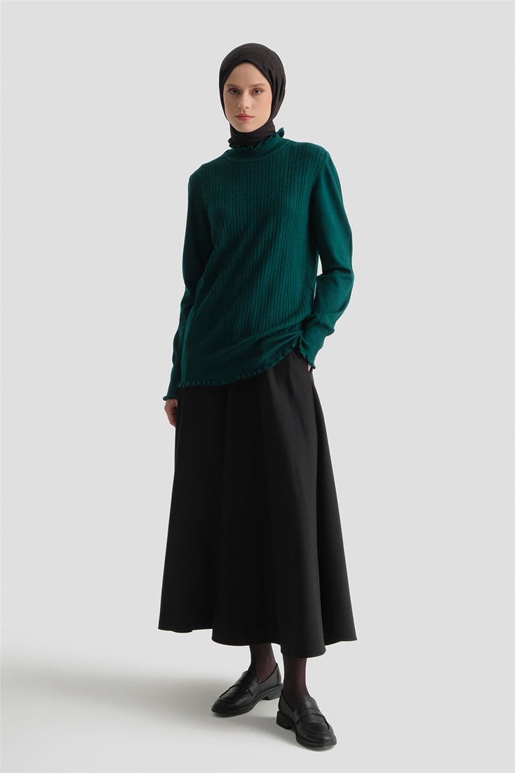 Armine Triko Kazak 25KD2901 Küf Yeşili