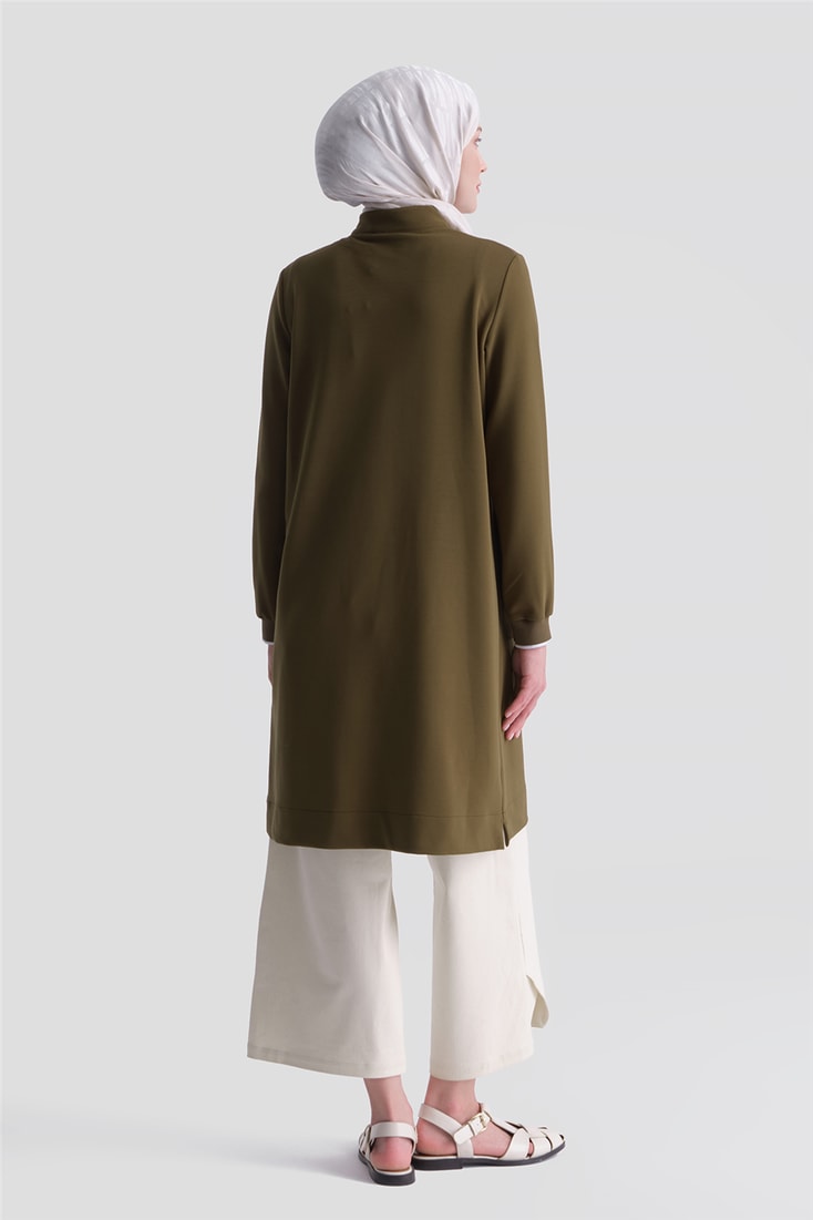 Armine Trend Tunik 25KT443 Yağ Yeşili