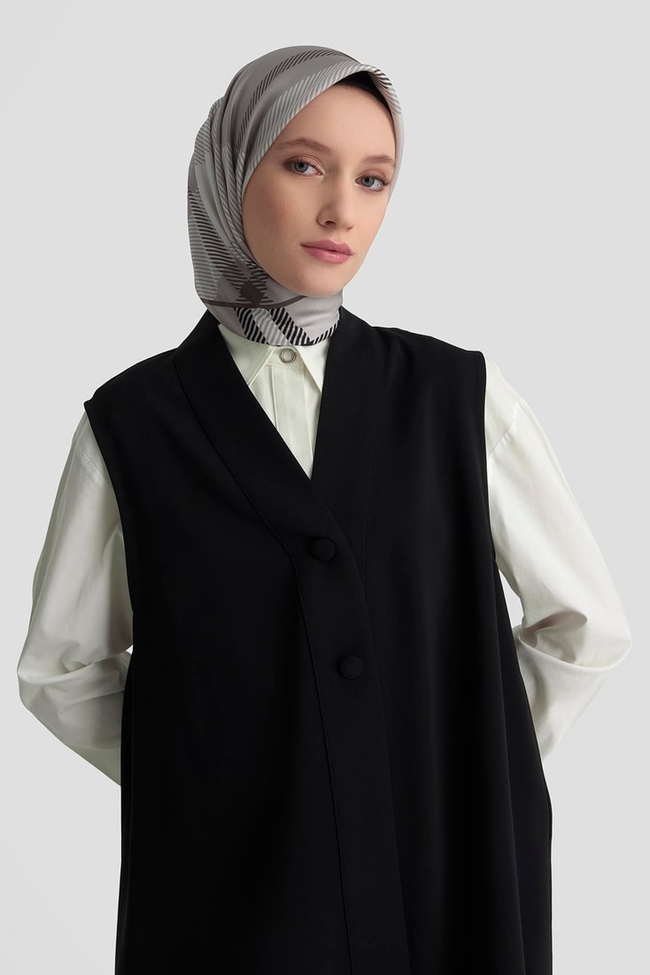 Armine Asimetrik Yelek 25K4801 Siyah