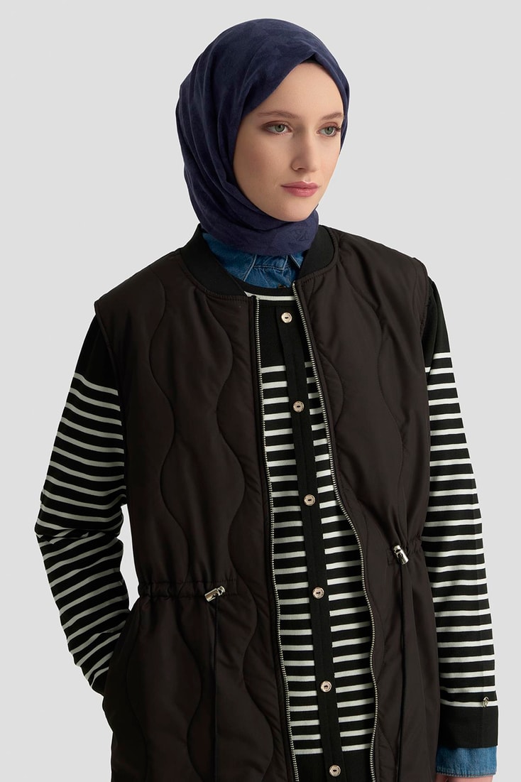 Armine Kapitone Yelek 25K4807 Siyah