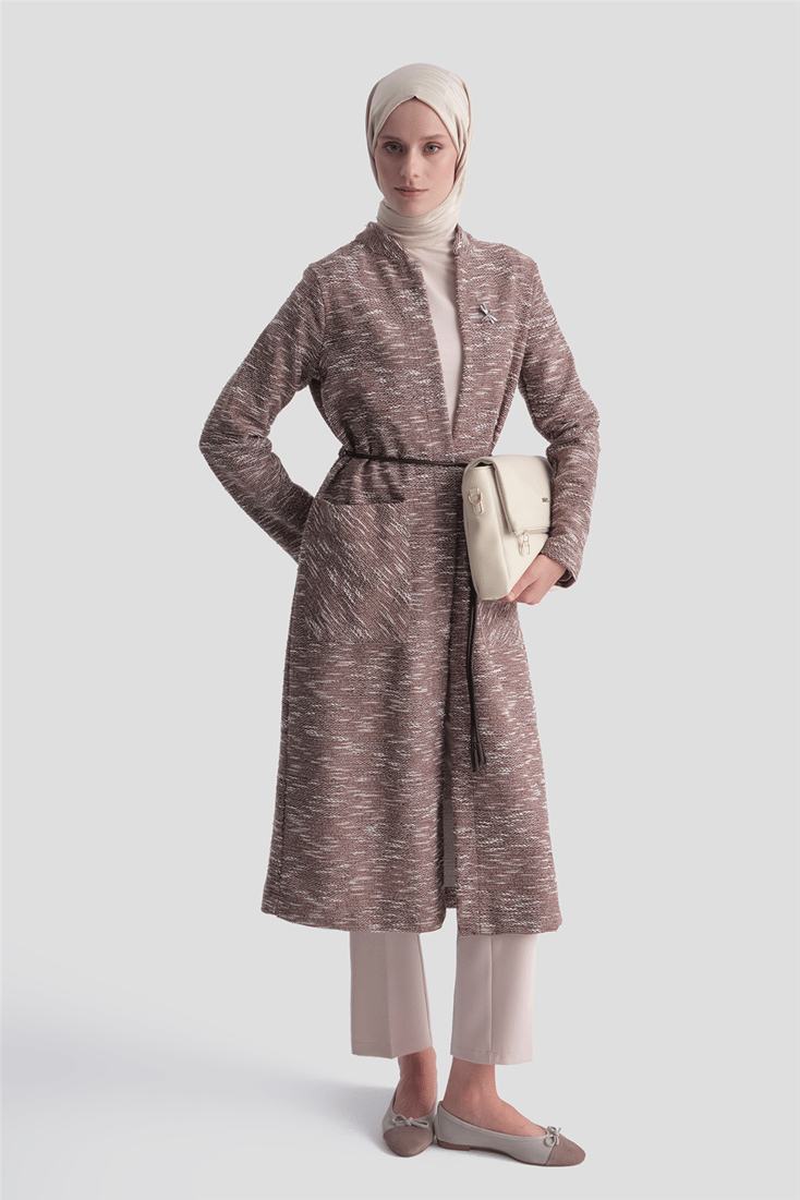 Armine Hırka 25K5005-1 Kahverengi 