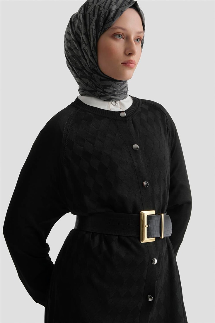 Triko Hırka 25KD5096 Siyah 