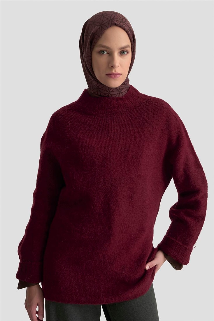 Armine Düz Triko 25KD6001 BORDO