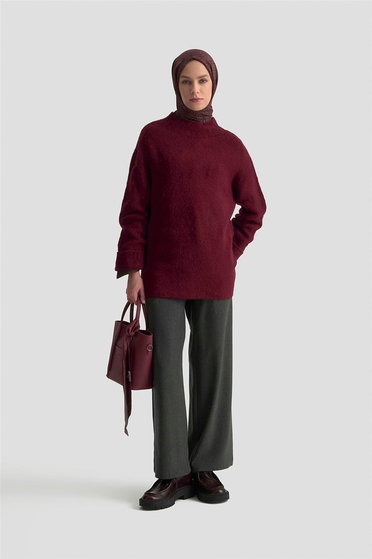 Armine Düz Triko 25KD6001 BORDO