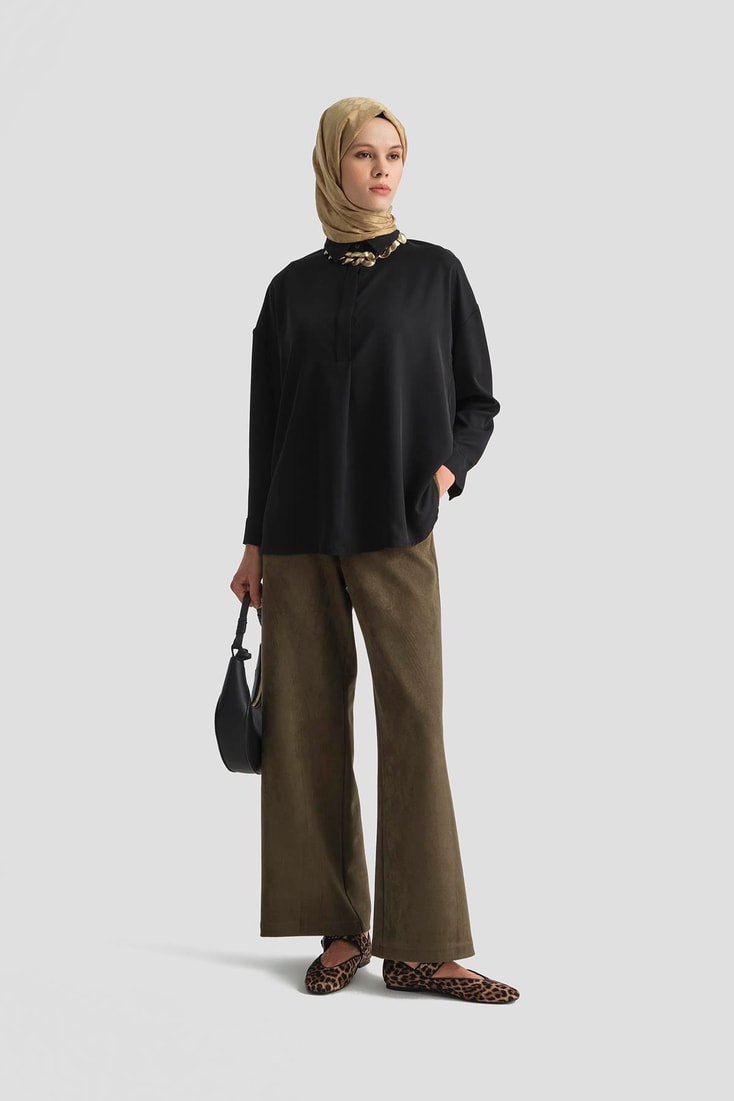 Armine Gömlek 25KD7001 Siyah