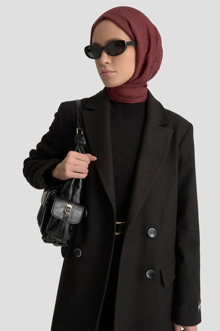 Armine Kaşe Kaban 25K7026 Siyah