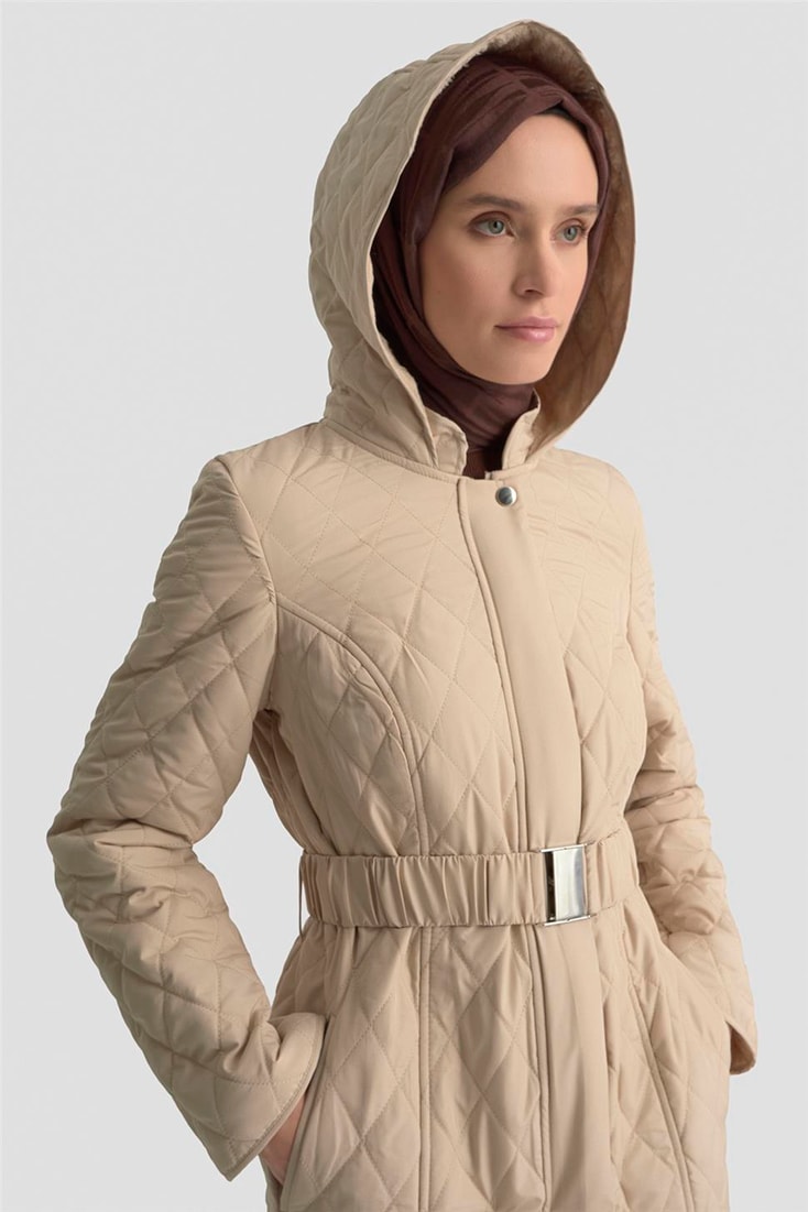 Armine Kemerli Kapitone Kaban 25KT706 Bej