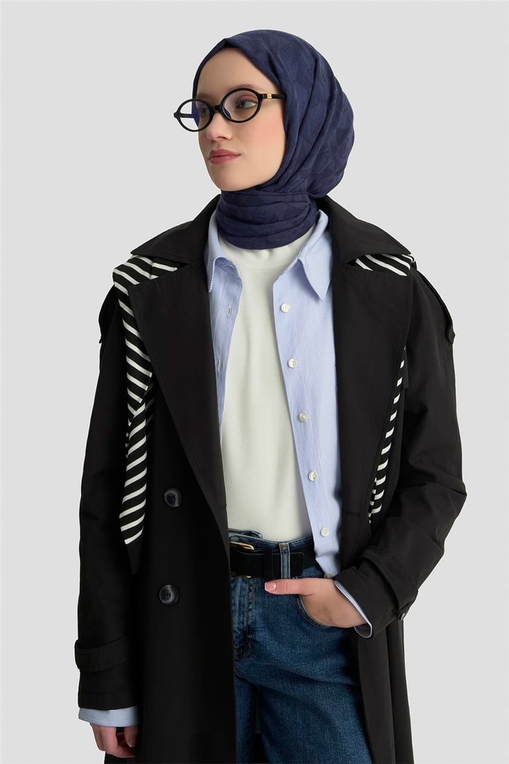 Armine Trençkot 25KT720 Siyah
