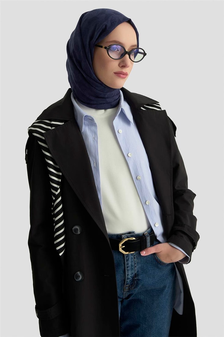 Armine Trençkot 25KT720 Siyah