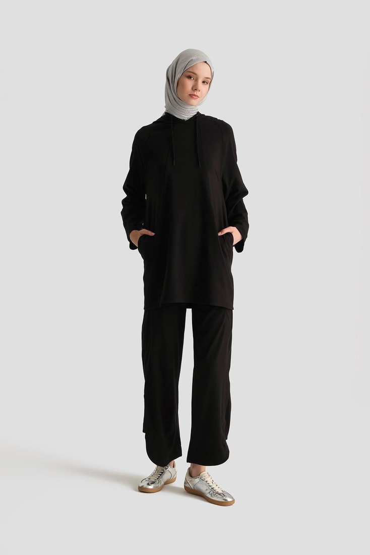 Armine Örme Pantolon 25YD2817 Siyah