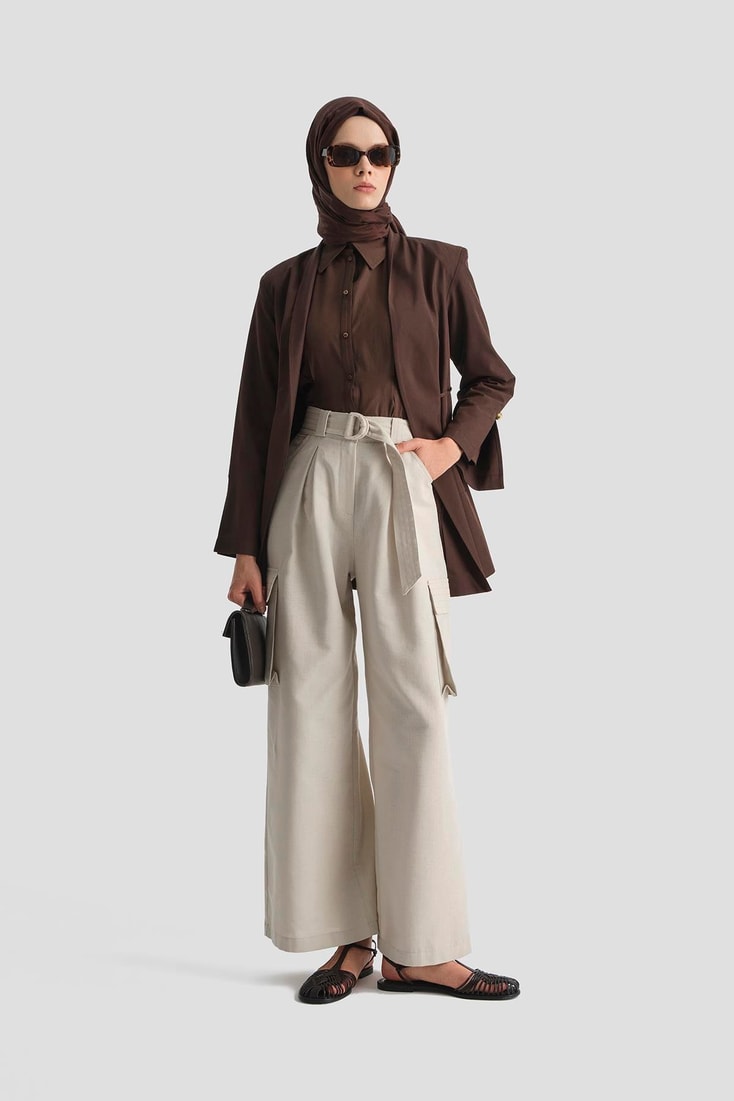 26Y2823 Armine Pantolon Taş