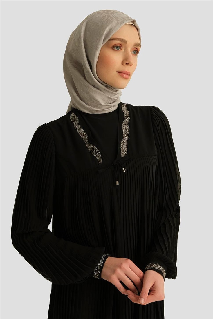 Armine İkili Ferace 25YD3005 Siyah