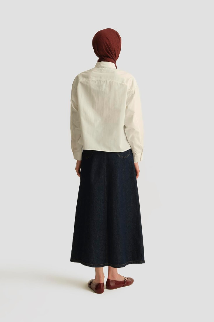 Armine Oversize Gömlek 25YH3667 Beyaz 